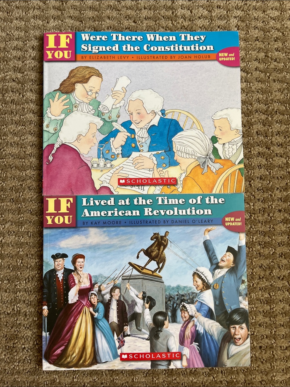 Scholastic If You History Book Pair